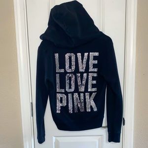 VS PINK zip up hoodie